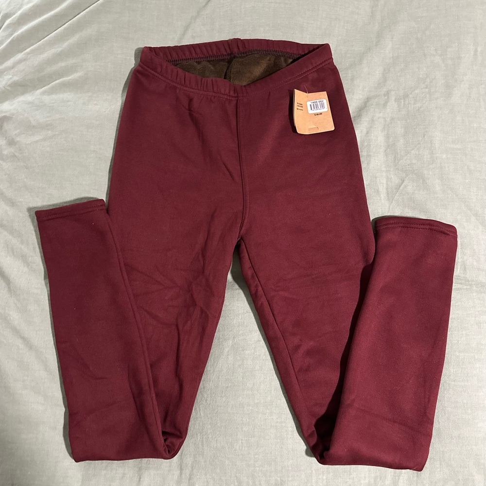 Kids Maroon Leggings